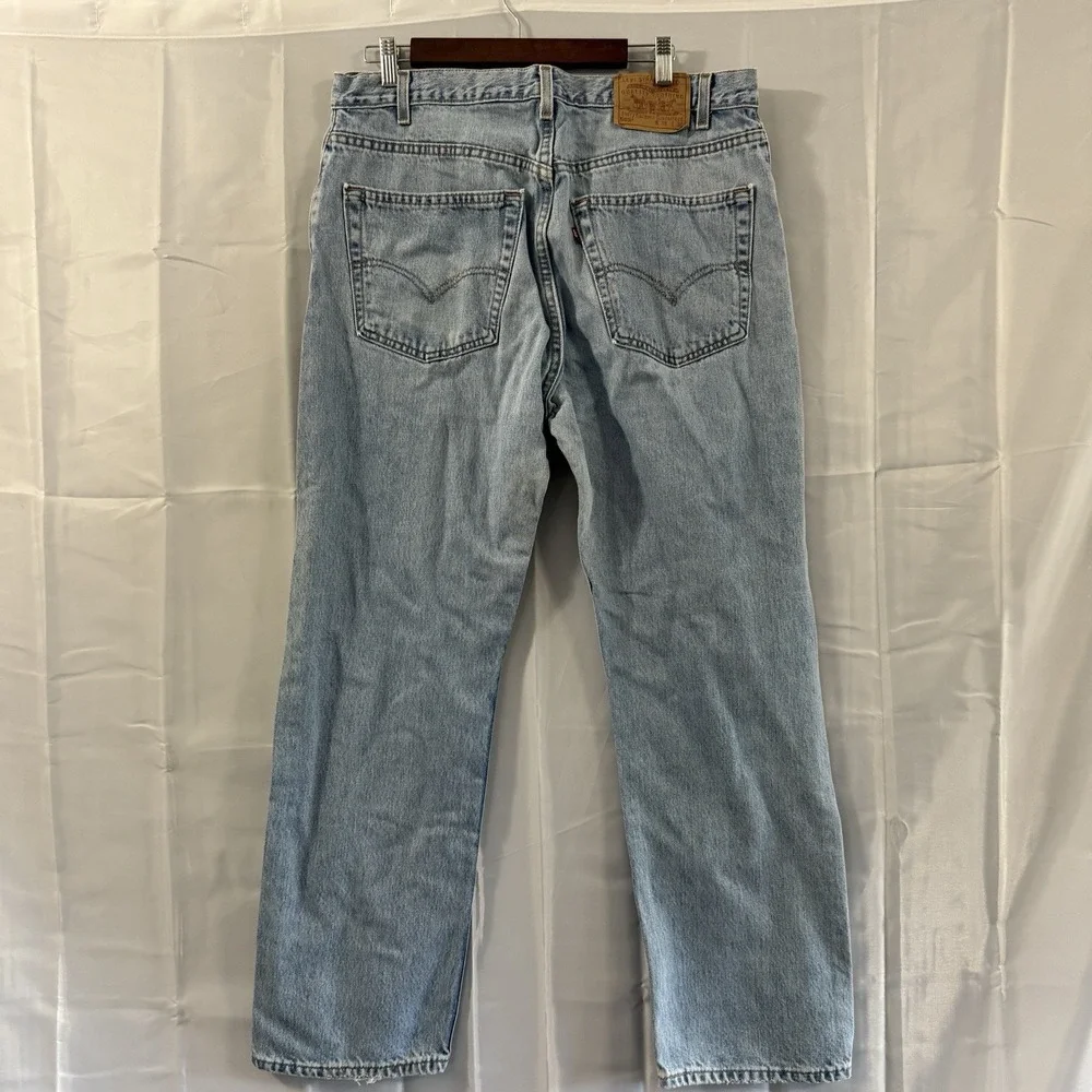 Vintage Levis 505 Men 38x30 Fits 36x30 Red Tab 100% Cotton‎ Blue Denim Y2K USA